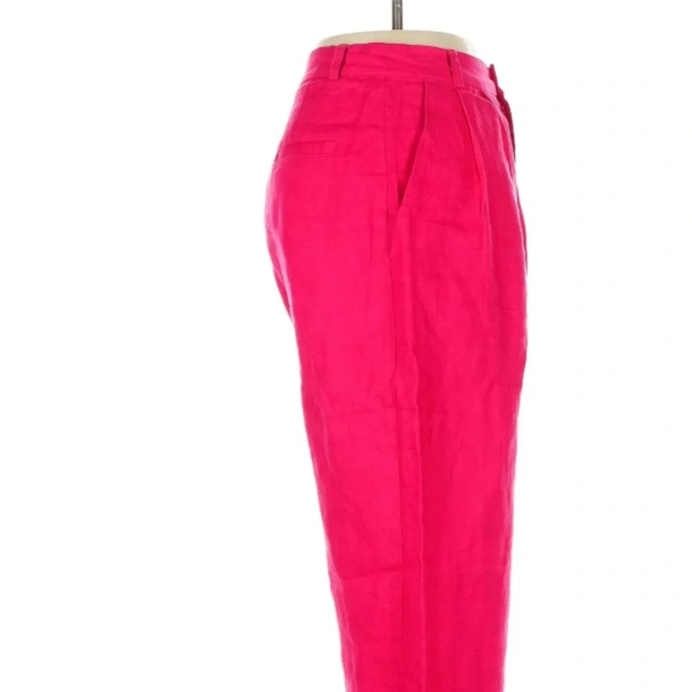 REFORMATION Vesta Linen Pant 100% Linen Pink Wide Leg Pants Size 0